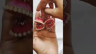 #diy #earing #how to make silk thread jumka at home #latest trending design #jewellerymaking