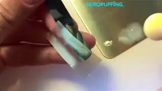 Aeropuffing Nail Art Tutorial: Linear Abstraction