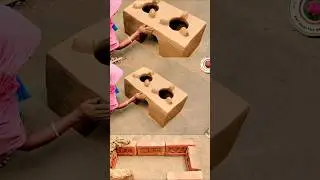 How to make Traditional Multiple Clay Stove । Primitive Technology Oven and Chulha #viral #shorts