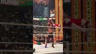 Roman Reigns Jey Uso attacks Cody Rhodes at Royal Rumble #romanreigns #shorts