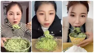 Giant Matcha Powdered Ice Mukbang | ASMR Eating Sounds
