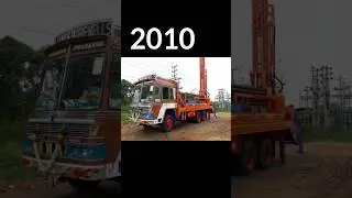 Evolution of Indian Borewell Machine Truck  #shorts #evolution #ashokleyland #borewell #lorry #truck