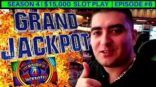 I Hit My 1st GRAND JACKPOT - Wonder 4 WILD PANDA Slot Machine $10 MAX BET | Season 4 | EPISODE #6