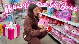 MAKING VALENTINES GIFT BASKETS FOR MY SISTER & NIECE!