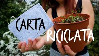 DIY: CARTA RICICLATA con SEMI 🌻