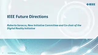 Roberto Saracco, Co-Chair of Digital Reality Initiative, at IEEE ISDPSM