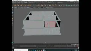 Modeling a house  using a plane in maya 2020