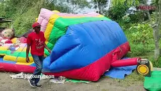 CARA MENDIRIKAN RUMAH BALON | CARA POMPA ISTANA BALON
