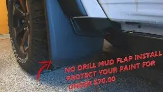 Mud flap installation (no drilling)