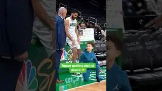 Jayson Tatum is getting sick of Deuce 😂 #celtics #nba