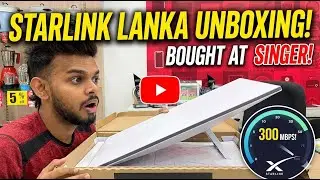අන්තිමේදී Starlink ගත්තා! 🚀 Starlink Sri Lanka Unboxing & Review (Singer)
