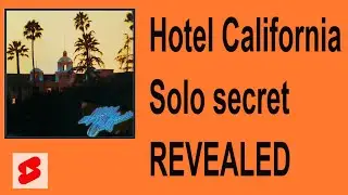 Revealed - Hotel California Felder/Walsh Unison Solo Secret #shorts