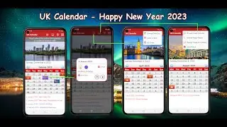 UK Calendar with Holidays 2023 - 2025