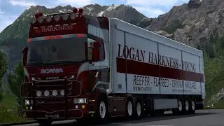ETS2 scania hill climb in the swiss alps 