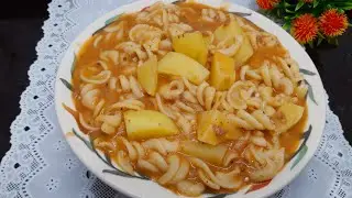 SOPA DE MACARR&Atilde;O COM BATATAS