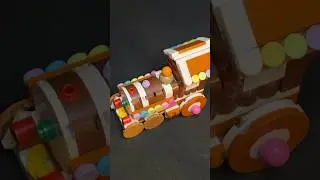 Набор для сборки ёлочной игрушки &laquo;Пряничный поезд&raquo; из конструктора Lego, шаги 41-48 #рождество #н...