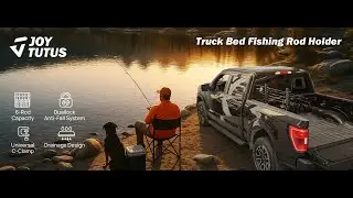 JOYTUTUS Truck Bed Fishing Rod Holder
