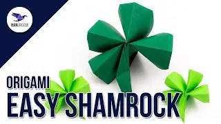How to make a paper shamrock / clover ☘️ - Origami Tutorial