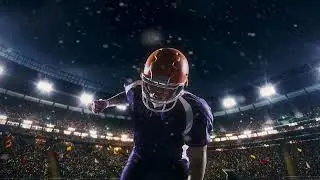 VideoVault Stock Video: American football player makes hand gestures with his arms