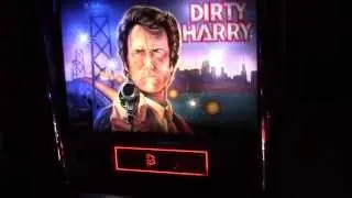 Dirty Harry Pinball Game play after a Full Shop Job