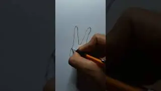 Drawing a anime hand in Timelapse #shorts