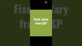 Fixed salary from CSP