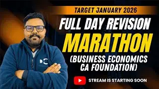 Full Day Revision Marathon | Business Economics | CA Foundation | Target January 2026