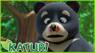 KATURI - L'ours noir et les fleurs ! Dessin animé HD