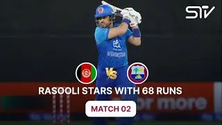 Solid 68 from Rasooli | Afghanistan vs West Indies | 2nd T20I MATCH | 3213