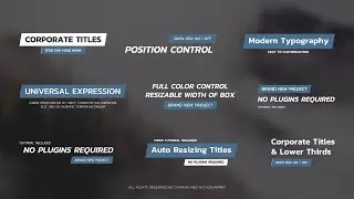 Auto Resizing Titles And Lower Thirds After Effects Templates