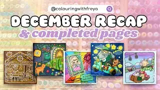 December Recap & Completed Pages - Coco Wyo, Little Nook, Southern Lotus, Hikaru Kotz and More