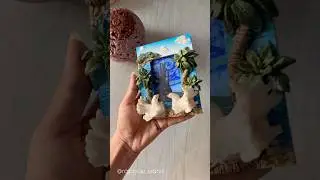 Look at my frame✨ starry night for my old frame 🎨 #oldframe #art #artshorts #youtubeindia #shorts