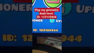 Play my geometry dash level.ID: 123125944 #geometrydash #level #play #shorts