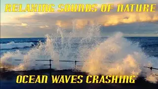Relaxing Sounds of Nature ~ Ocean Waves Crashing