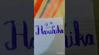 Name-Harshika❤️. Write ur names in cmmnts for calligraphy❣️. Subscribe for more👍. #artandcraft #art