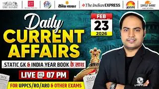 Current Affairs Today 🔥| 23 Feb Daily Current Affairs 2026 by Imran Sir for UPPCS & RO/ARO |PW UPPCS