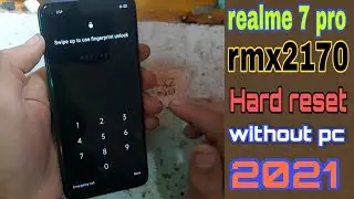 Realme 7 pro RMX2170 hard reset | remove screen lock without pc 2021