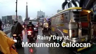 Ep5_RAINY MONDAY GOING TO WORK BOUND TO EDSA MONUMENTO CALOOCAN CITY FROM MALABON CITY #drricojtv