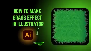 How to make grass effect in illustrator | Adobe illustrator tutorials for beginners.