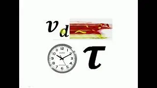 Relationship between drift velocity and relaxation time.