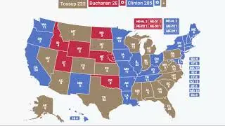 Alternate History 1996 Election Prediction - Pat Buchanan vs Pres. Clinton