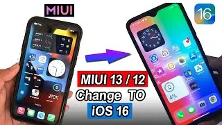 MIUI 13 Convert to iOS 16 Full UI Working With Widgets 🔥 Install iOS on any Xiaomi REDMI POCO Phone