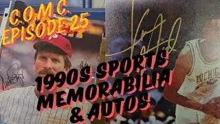 Cleaning Out My Collectibles: Episode 25- 1990s SPORTS MEMORABILIA with surprise Autographs!