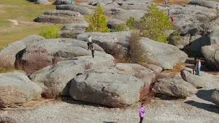 Drone Footage of Big Rocks in Glen Rose Texas.