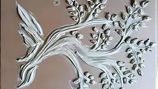 Texture paste art # texture art with wall putty# texture art tree# online sale 