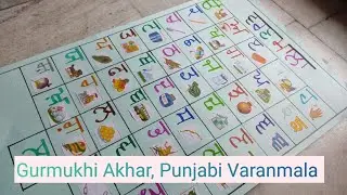 punjabi varnmala chart / Punjabi Alphabet Chart / learn punjabi online/ ਪੰਜਾਬੀ ਵਰਣਮਾਲਾ Chart drawing