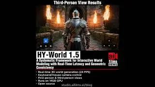 HY-World 1.5: Real-Time Interactive AI World Model (24 FPS) #generativeai #aivideo #aifilms