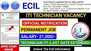 ecil recruitment 2024, iti job vacancy 2024, ecil new vacancy 2024, iti recruitment 2024, full ✅info