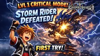 This Boss Was Supposed to Be HARD… Storm Rider First Try  KH2 Level 1