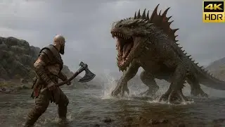 God of War Ragnarok - Dreki Boss Fight | 4K HDR PC Gameplay